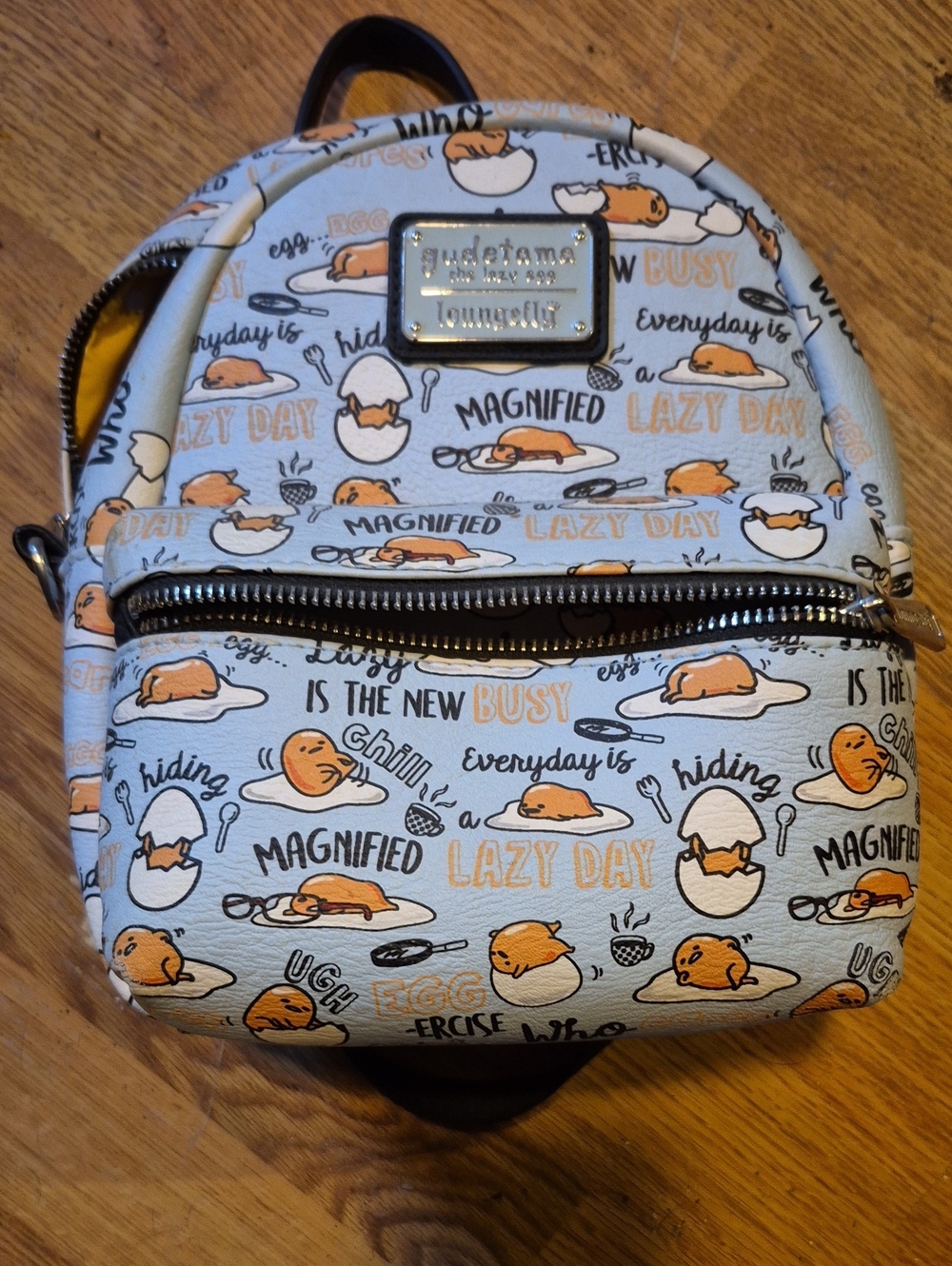 Loungefly x Gudetama Light Blue Mini Backpack for Kids